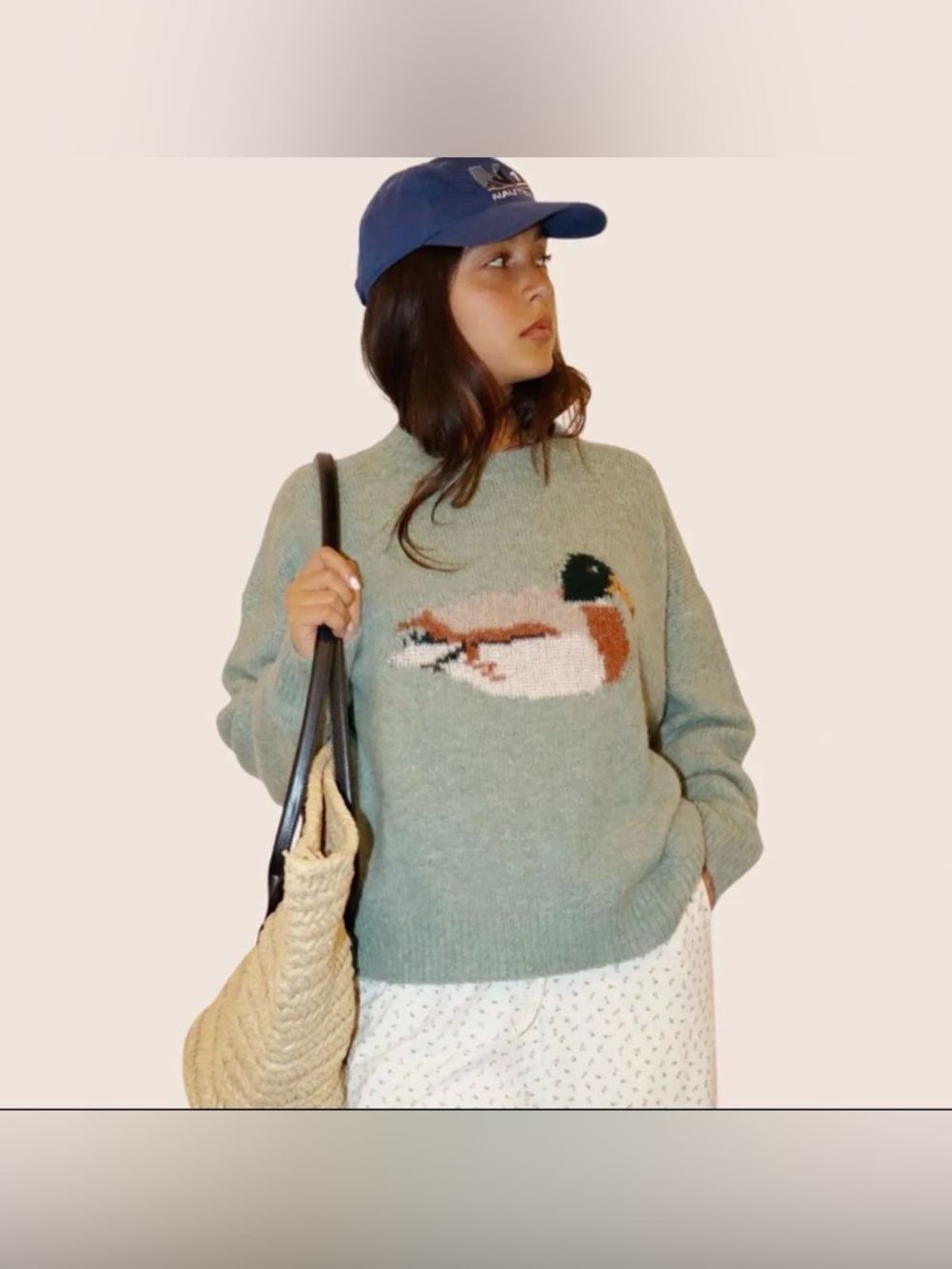 Duck Graphic Knit Sweater NWT | Bailey Rose | M